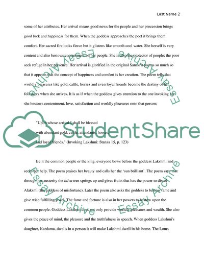 Invoking Goddess Lakshmi