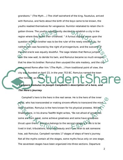 The Myth of Romulus and His Brothers Birth