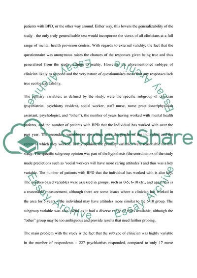 Patients with Borderline Personality Disorder