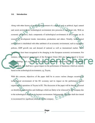 The Effect of the Technological Change on the Business Environment