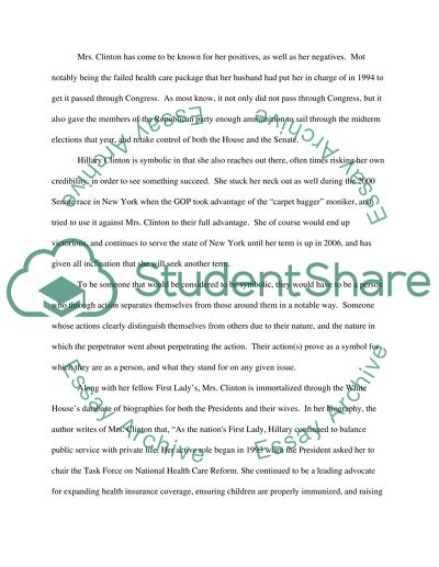 A Symbolic Look at Hillary Rodham Clinton