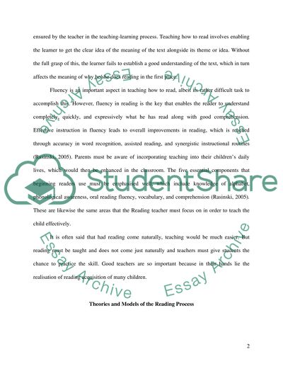 The Main Principles of Effective Practice In the Teaching And Assessment of Reading