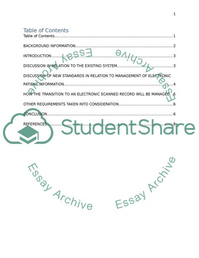 Transition from the Paper-Based Patient Record Management to Electronic Based One