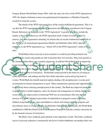 The WTOs Procedure for Resolving Trade Quarrels