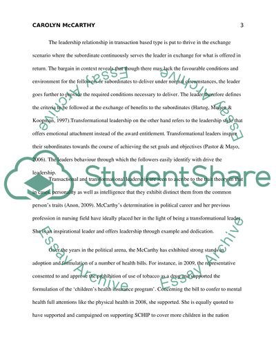 Nurse Political Leader