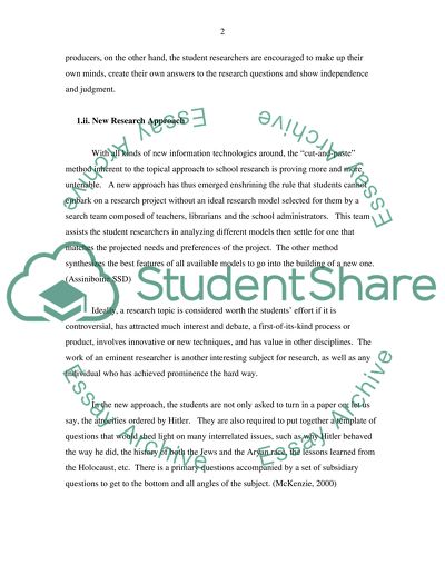 Effective Management of Research