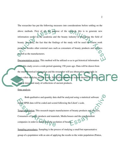 Design of Research about the Influence of Media and Entertainment Industry on Beauty