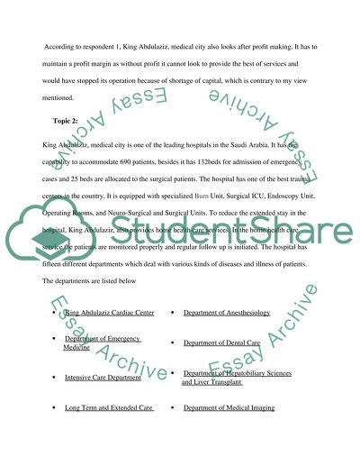 Finance and Accounting: King Abdulaziz Medical City
