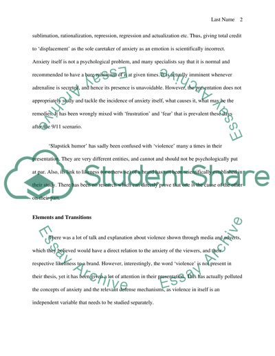 Comic Violence in the Advertisement