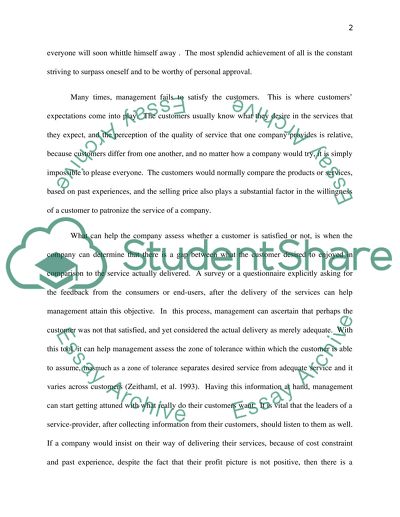 Customers Satisfaction and Marketing