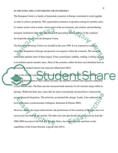 Is the Euro Area Converging or Diverging