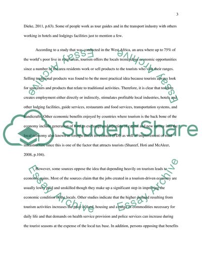 Benefits for Countries with Tourism-Dependent Economies Outweigh the Negative Effects