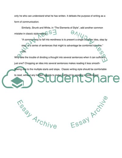 Being Derailed from the Classic Writing Path