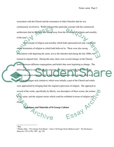 St George Cabinet by Philip Webb