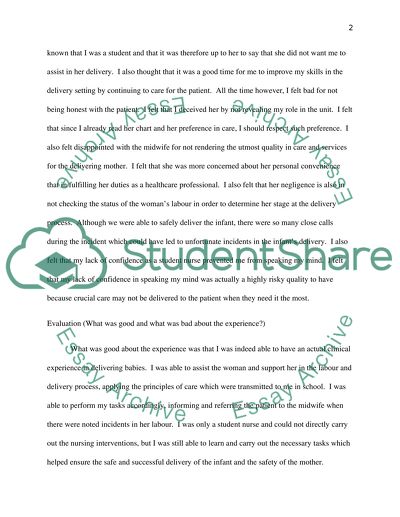 Ethical Dilemma: Gibbs Reflection Model