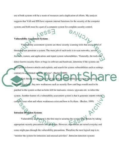 Vulnerability Assessment Systems