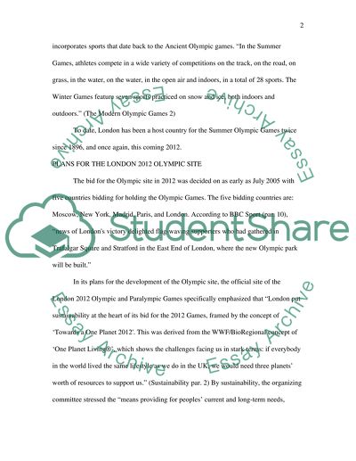 Londons 2012 Olympics