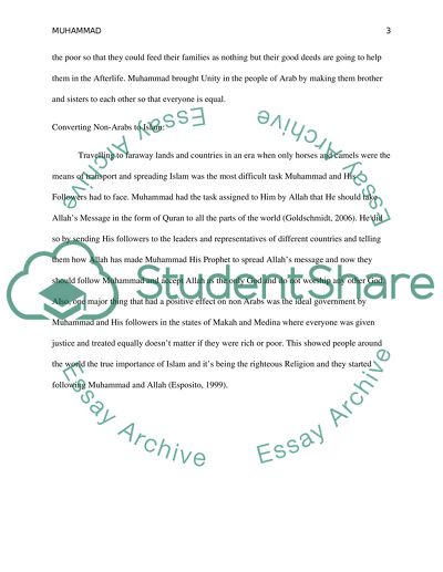 Religious and Political Success of Muhammad