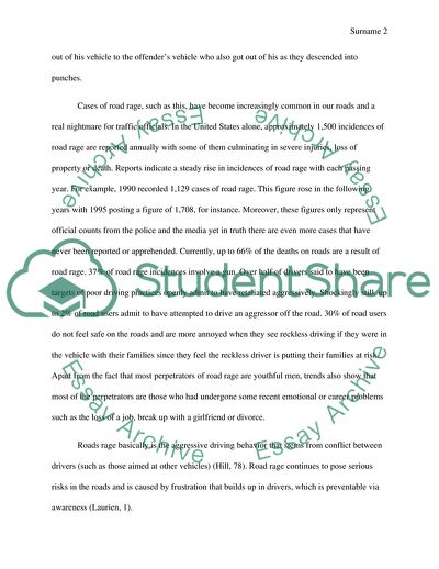 Causes, Remedies, and Solutions to Road Rage