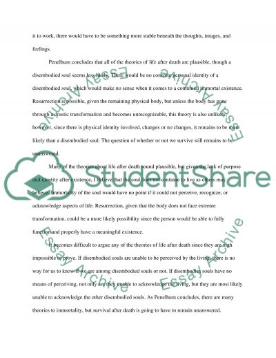 Life after death essay