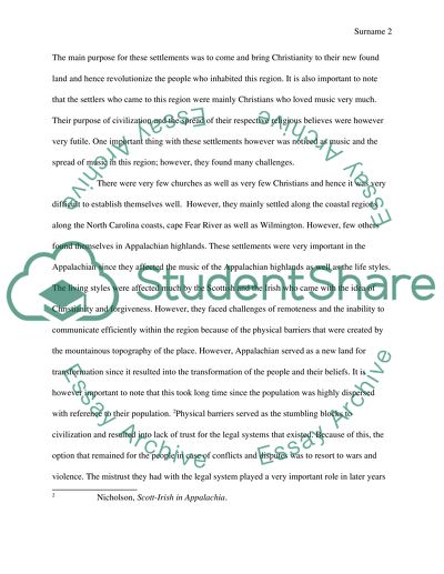 Predominant Clan Mind Set and Feuding in Appalachia