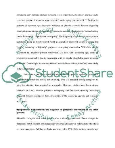 Neuropathies in the Older Patient