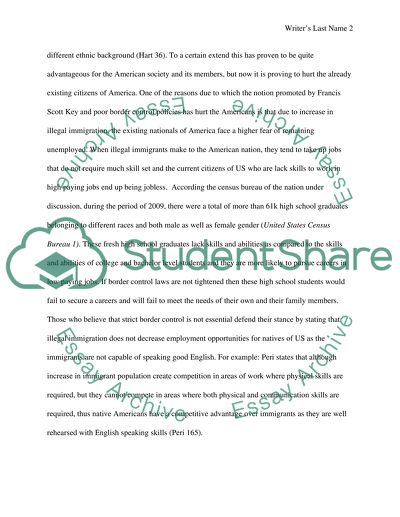 Border control for imigration