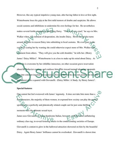 Henry James novella Daisy Miller