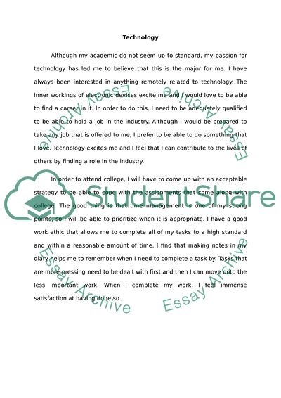 My Passion for Technology