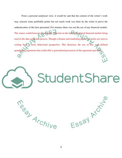 Analysis of Articles about Loss Aversion