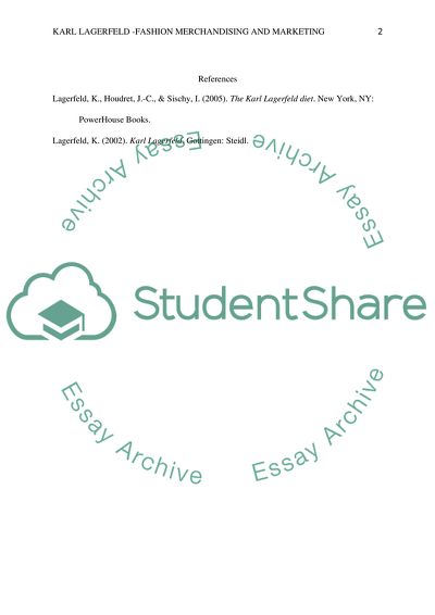 Karl Lagerfeld - Fashion Merchandising