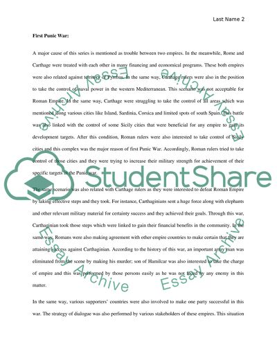 First and Second Punic War