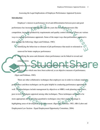 Collaborative Techniques in Evaluation of Employee Performance