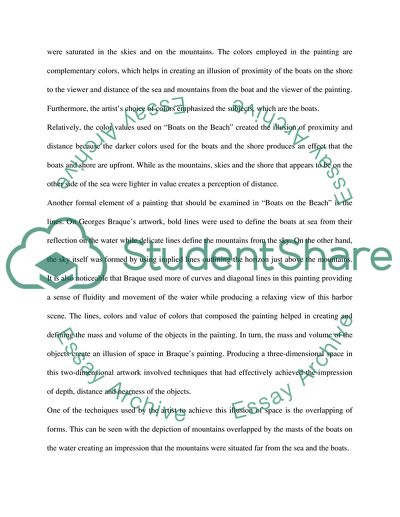 Braques Painting - Disregarding Forms and Focusing on Colors