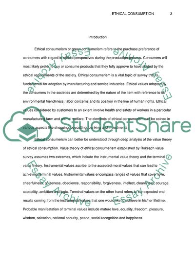 Longitudinal Theory of Value in Ethical Consumption