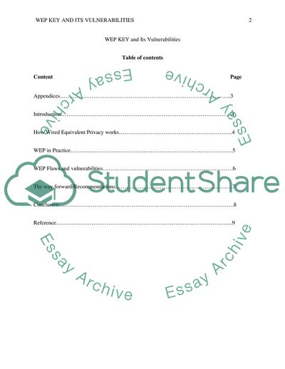 WEP KEY and Its Vulnerabilities