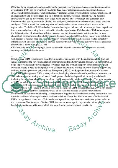 Customer Relationship Management