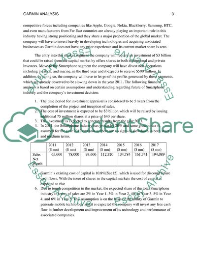 Garmin Analysis - Looking to the Future