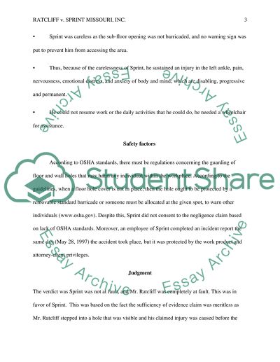 Ratcliff v Sprint Missouri, Inc