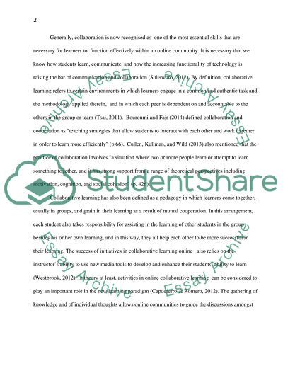 essay on collaborative learning