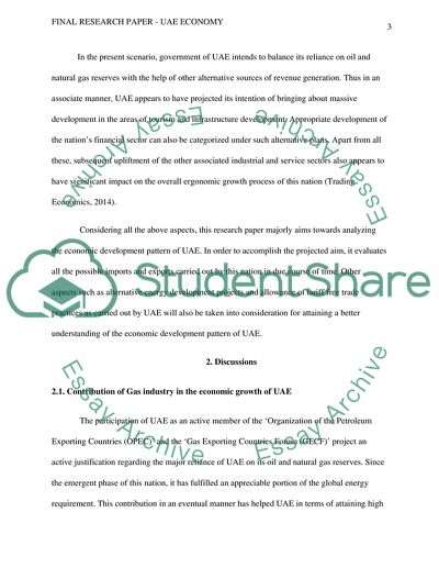 Economy of United Arab Emirates