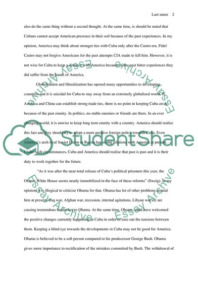 EASING THE IMPACTS OF CUBAS COMING CRISIS