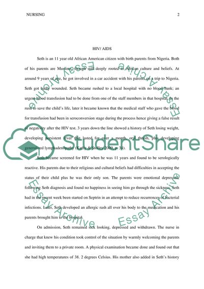 HIV/ AIDS: Nursing Process