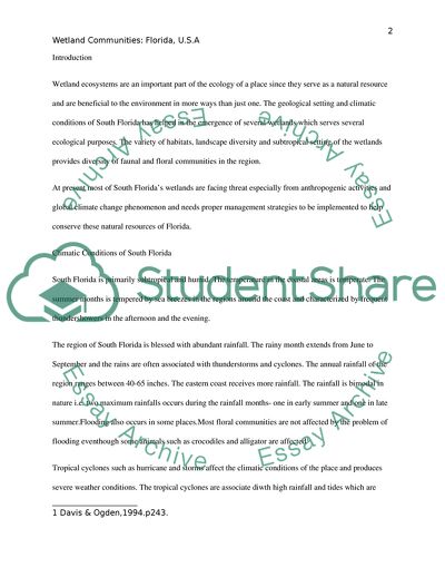 Wetlands Communities of Florida