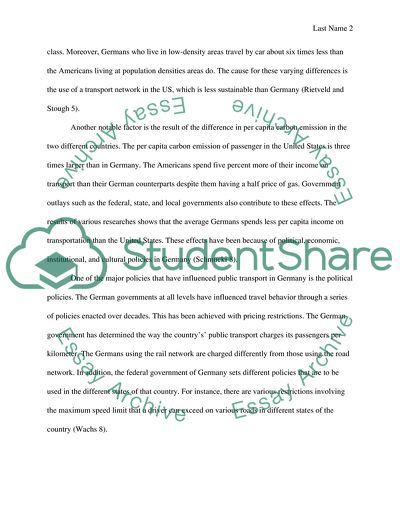 Transportation policies