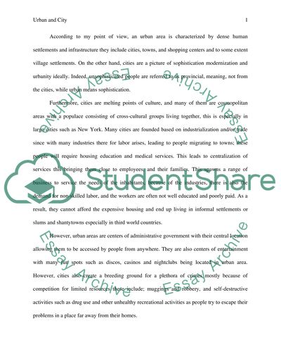 Urban Areas as the Centers of Administrative Government