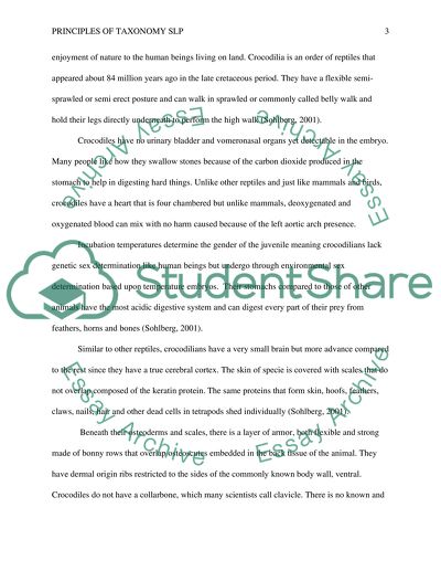 Principles of taxonomy slp