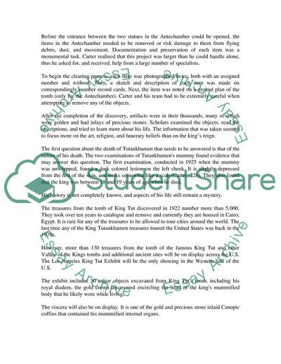 The King Tut Exhibit