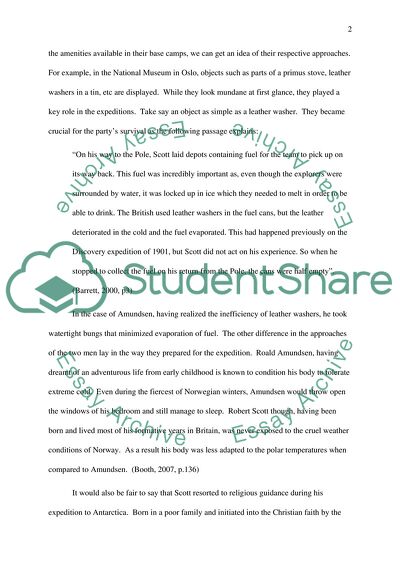 Expeditions to the South Pole of Robert Scott and Roald Amundsen