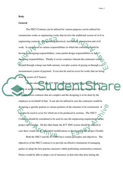 Engineering and Construction Contracts